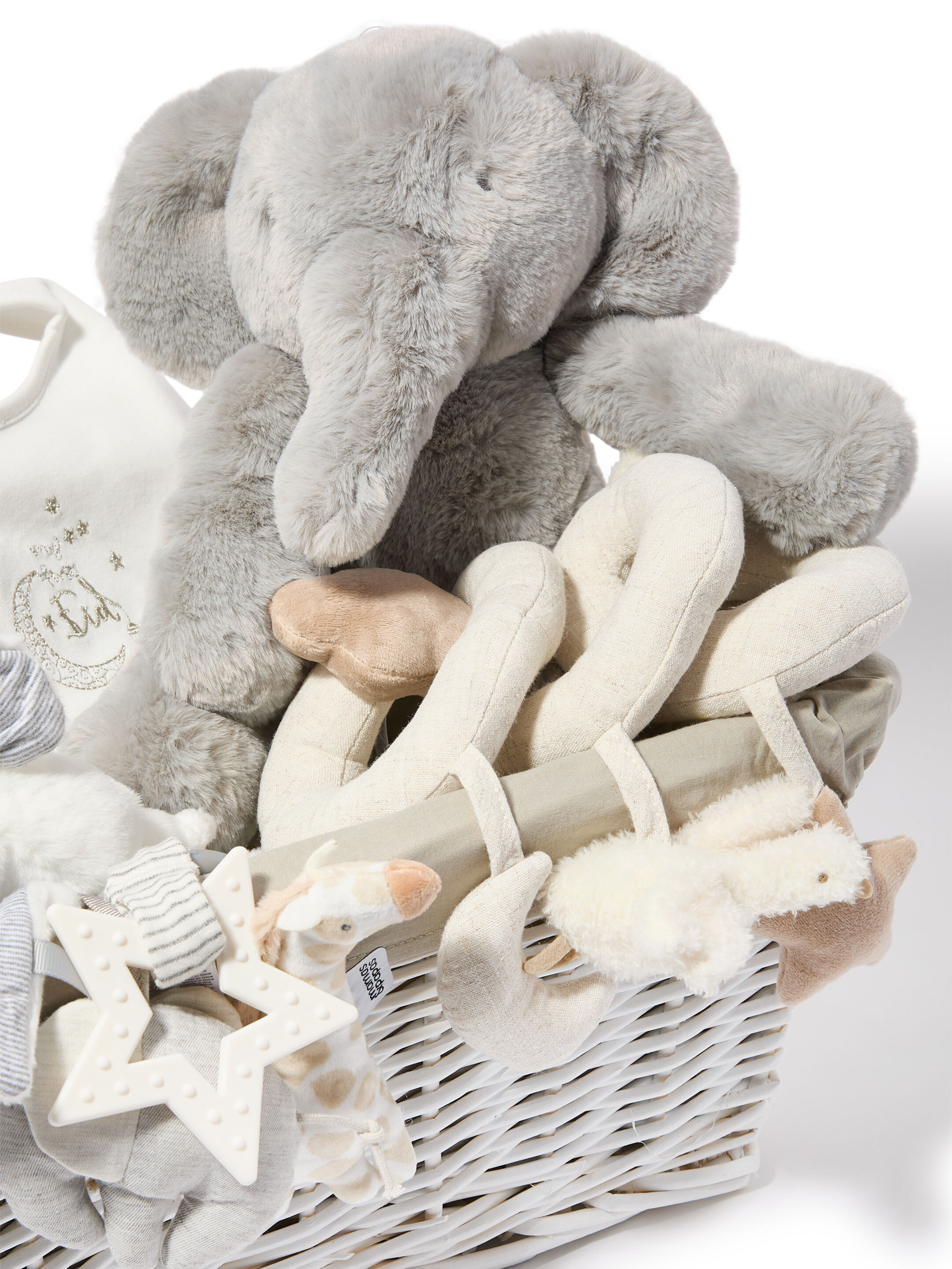 سلة هدايا للرضع بلباس الكل في واحد بتطريز My First Eid &rlm;- 6 قطع image number 3